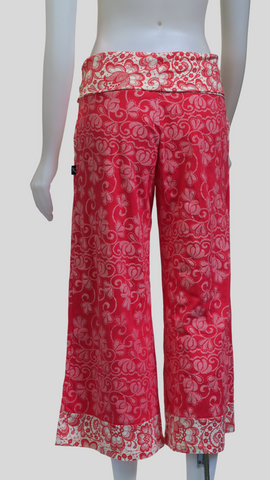 TT-P23314-RD Organic Cotton  Sinker Printed Pants