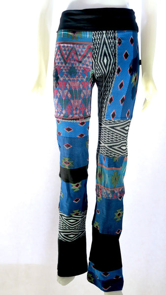 HI-P21276-BL - Printed Patch Pants