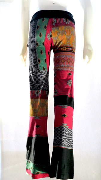 HI-P21276-RD - Printed Patch Pants