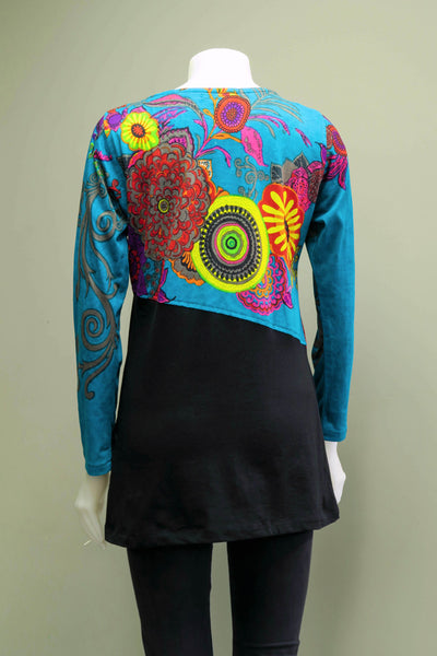 HI-T1981-PE - Printed Emb. Tunic