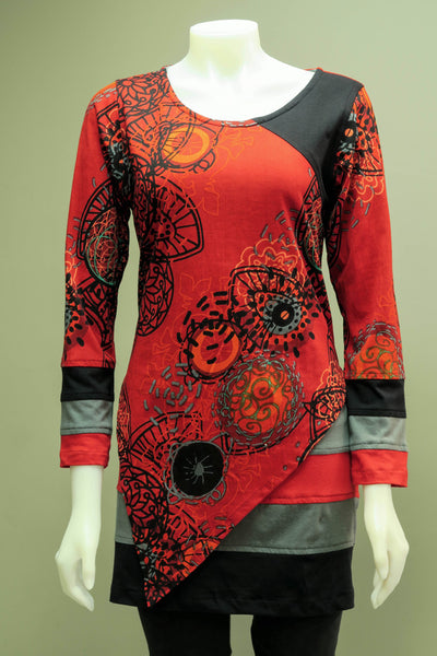 Printed Overlay Tunic