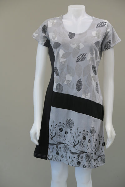 Leaf Print  c/s Dress