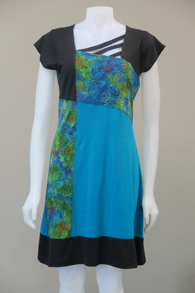 Emb. Flower Sleeved Dress