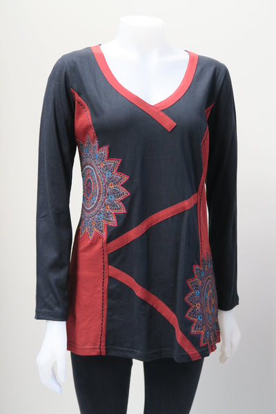  Mandala V-Neck Tunic