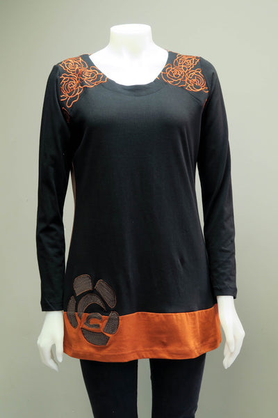 Emb. Rose Cut Tunic