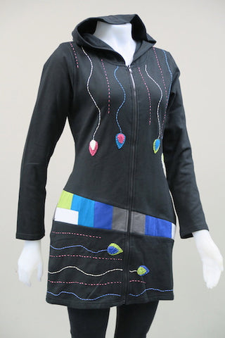 Stained Glass Cotton Fleece  Jacket