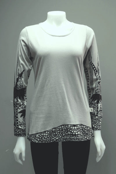 Org. Cotton MLT Print L/Sleeve  