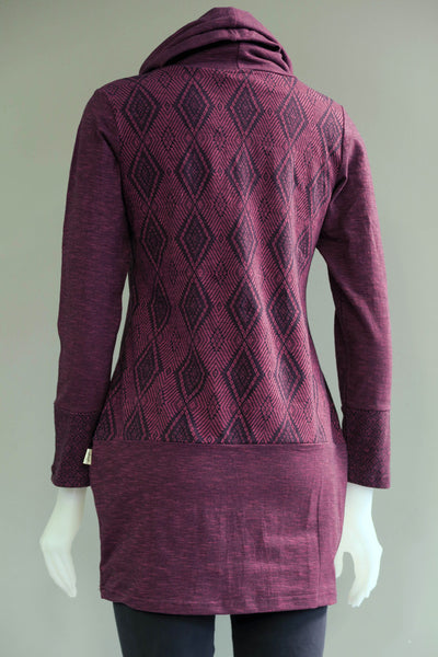 TT-T9922-MA - Org. Cotton Diamond Jacquard Tunic